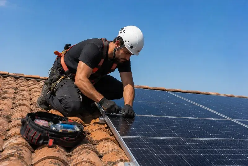 Maintenance et monitoring de panneaux solaires à Coly-Saint-Amand