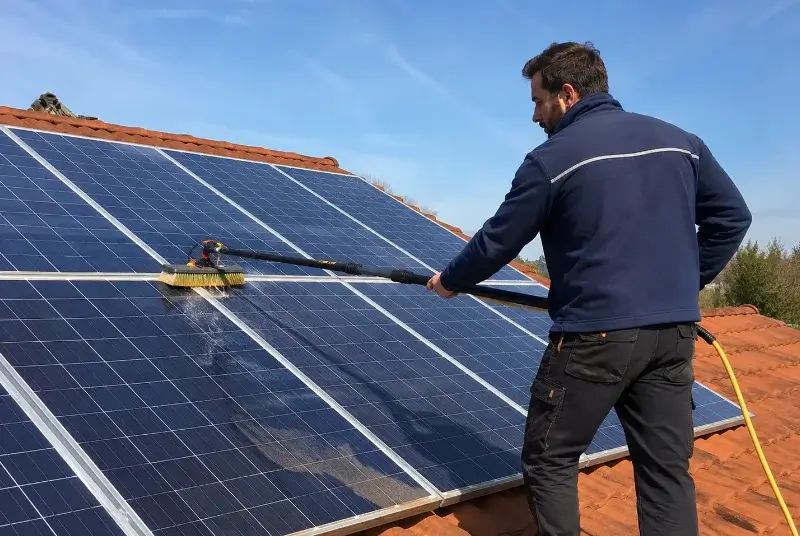 Nettoyage et entretien de panneaux solaires à Coly-Saint-Amand